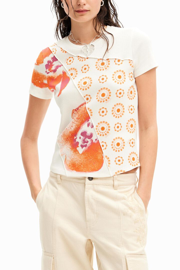 Patchwork floral T-shirt | Desigual