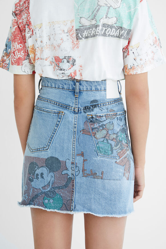 Denim mini-skirt illustrations - Mickey Mouse | Desigual