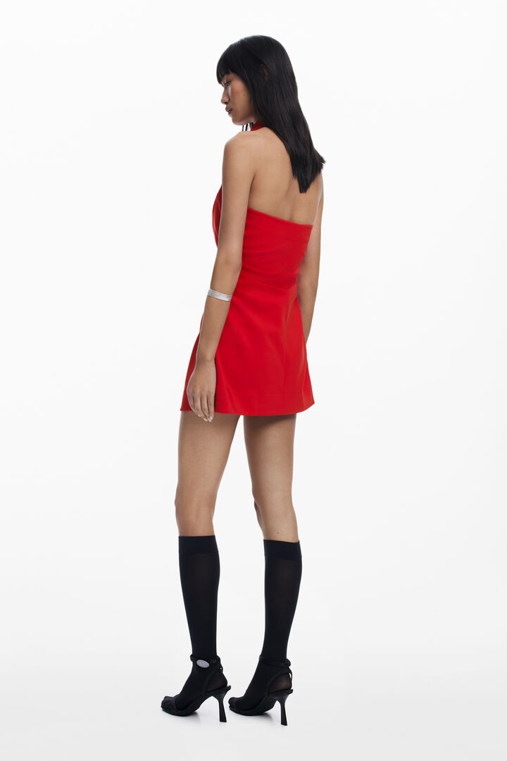 Short dress with zipper and lapel | Desigual