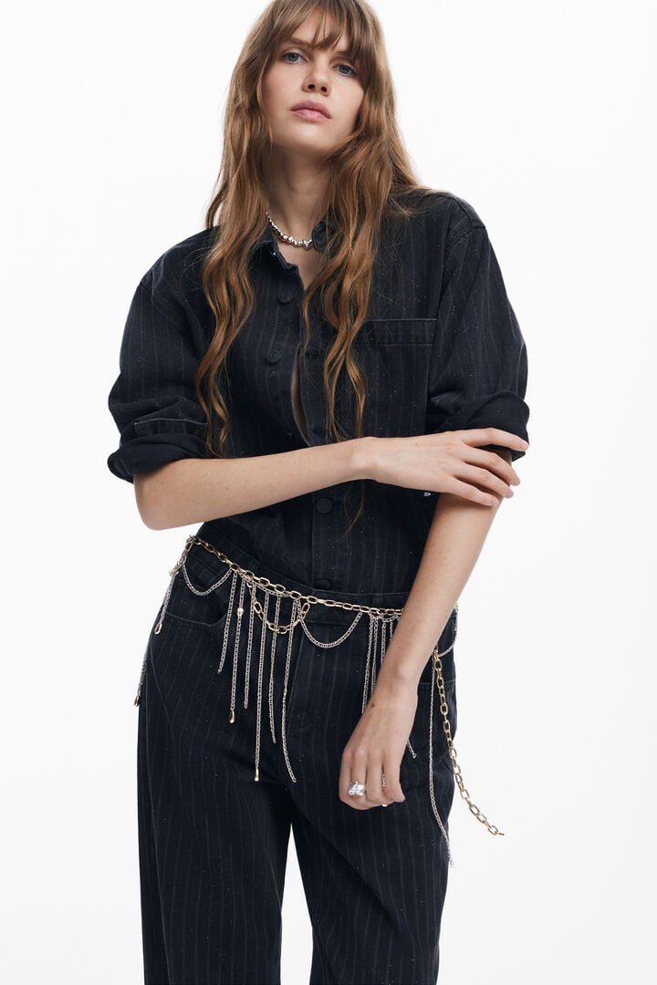 Jeans rectos pespuntes | Desigual