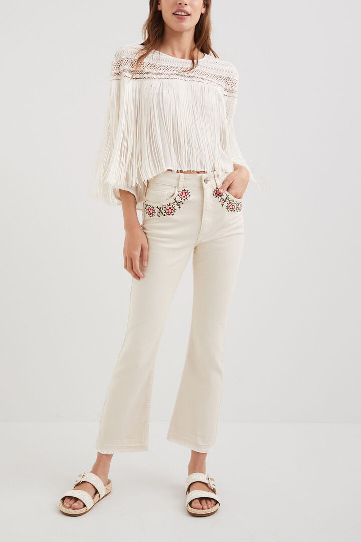 Boho halenka s třásněmi | Desigual