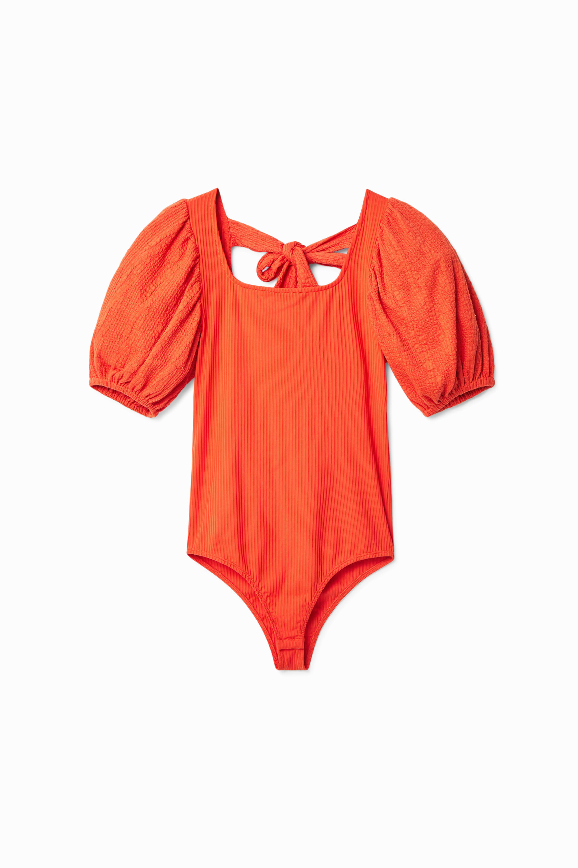 Balloon sleeve swimsuit on sale