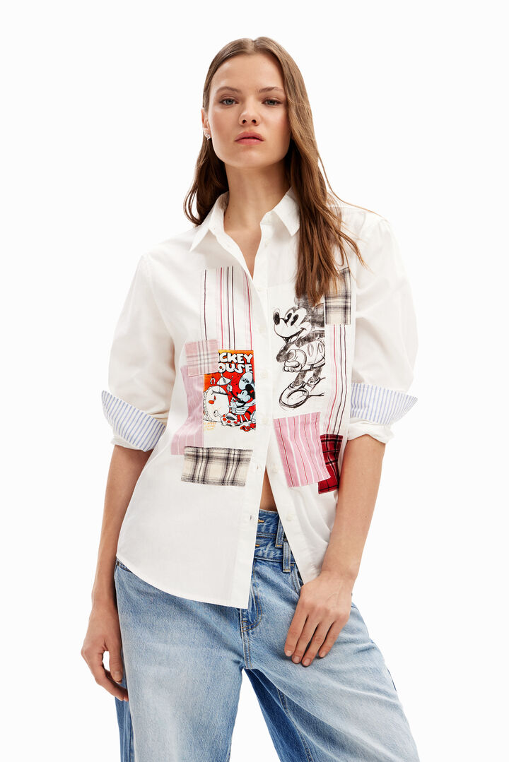 Patchwork Mickey Mouse shirt