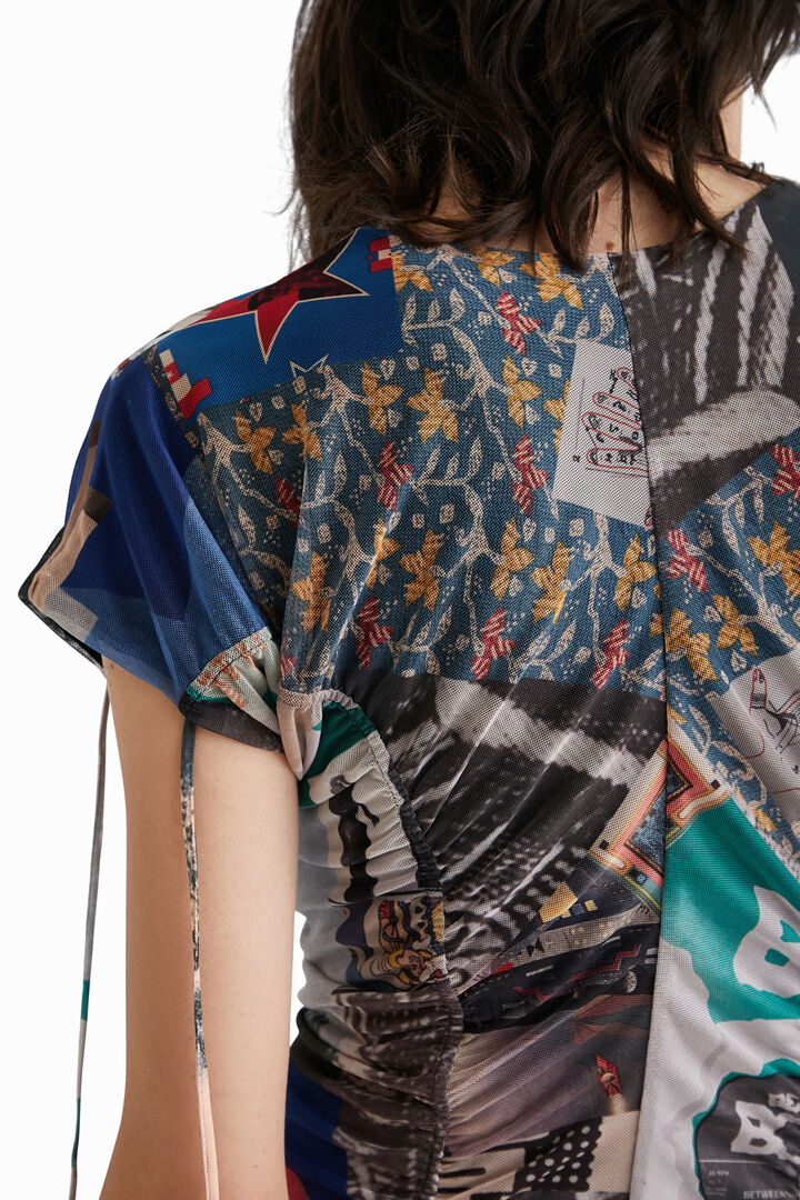 Slim ruched mini dress | Desigual