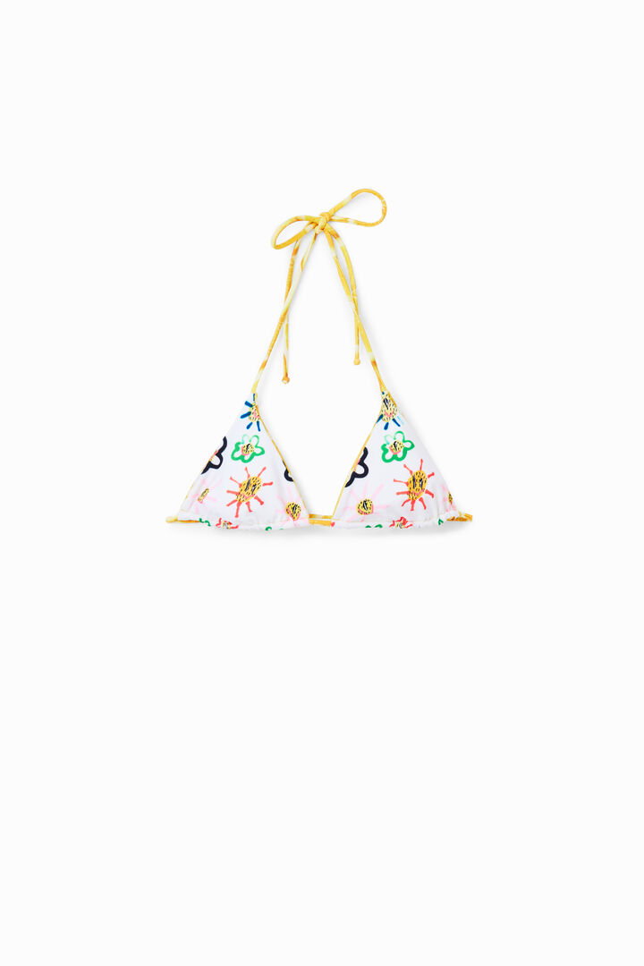 Top biquini triangular reversible | Desigual