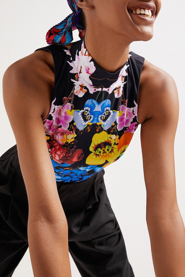 M. Christian Lacroix floral bodysuit | Desigual