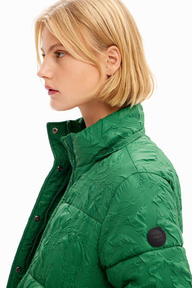 Textured quilted jacket | Desigual