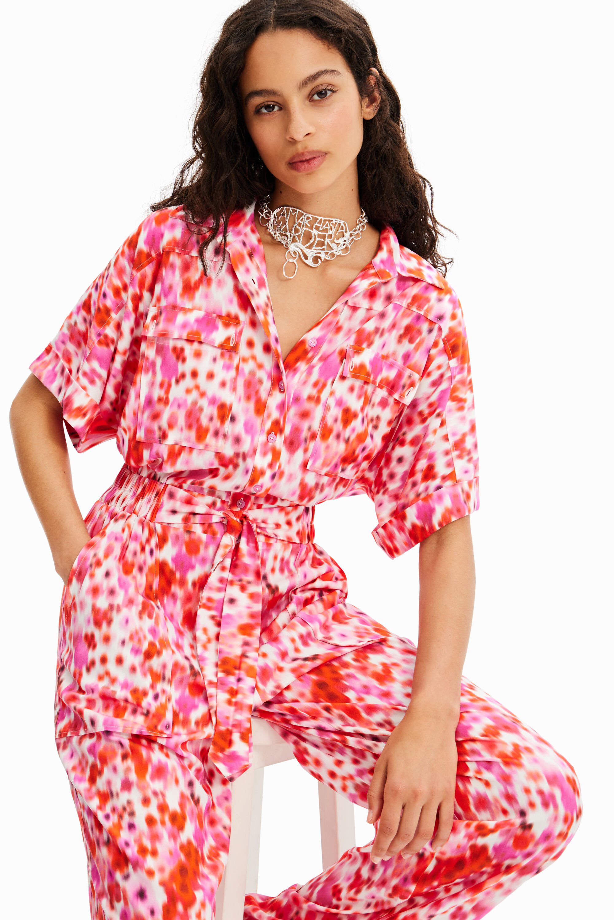 Patterned boiler suit clearance