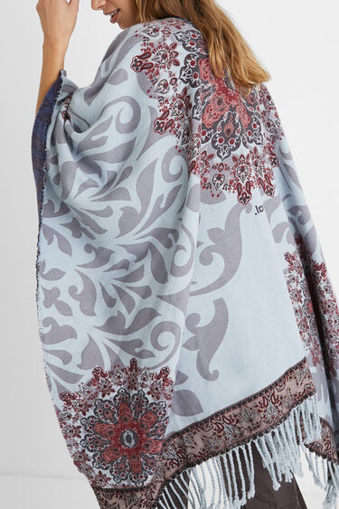 Reversible poncho tapestry | Desigual