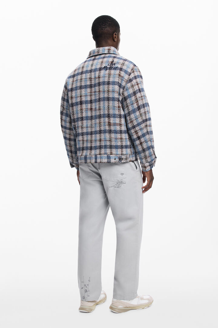 Chaqueta cuadros bolsillos | Desigual