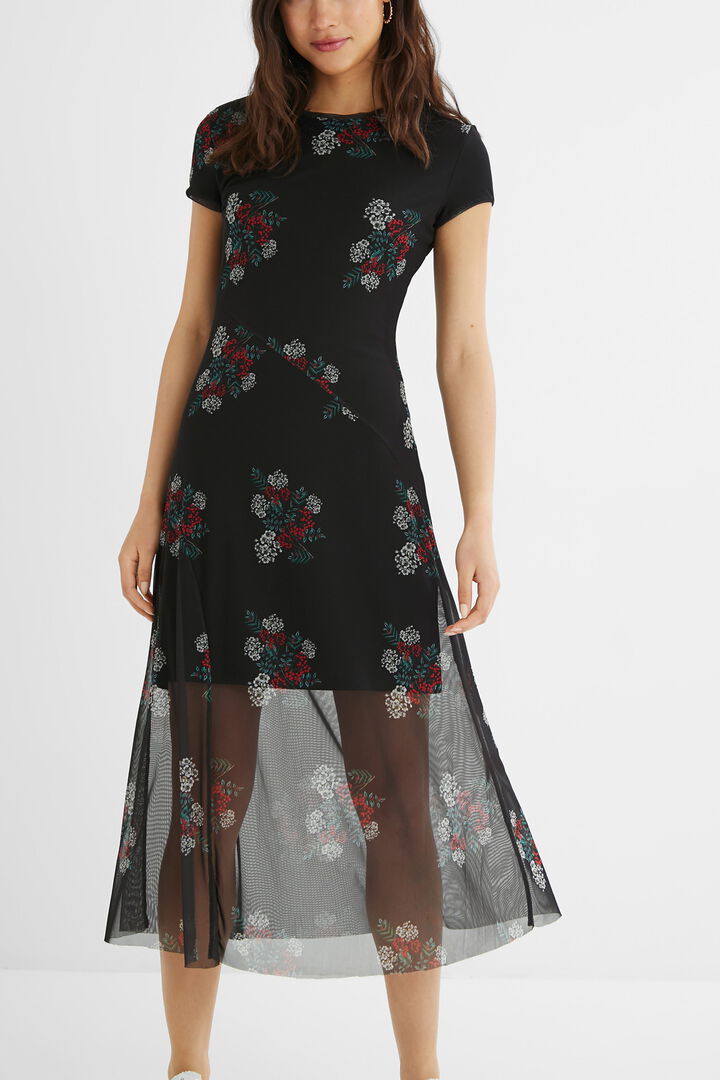 Midi-dress double layer | Desigual