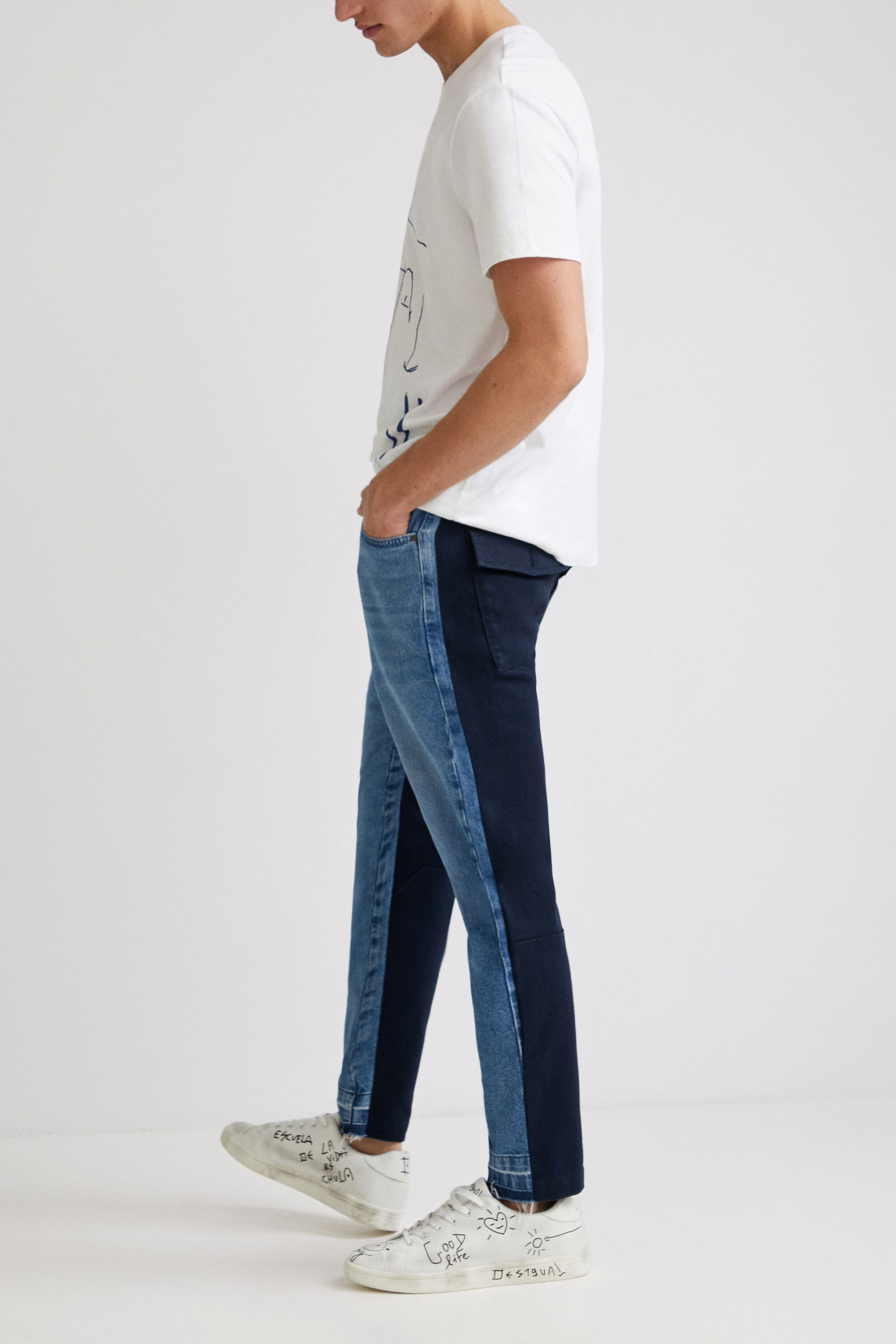 Hybrid denim trousers | Desigual.com