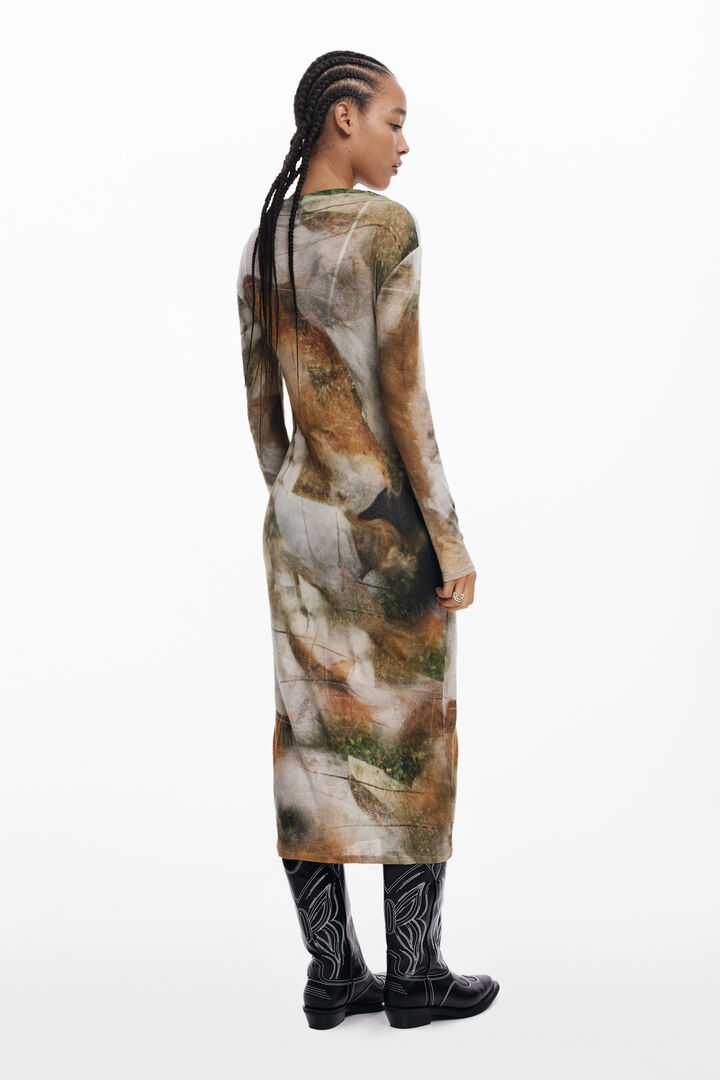 Abito con collo a camino | Desigual