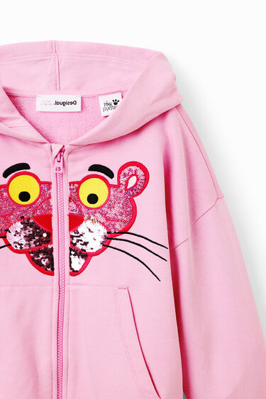 Sweatshirt lantejoulas Pantera Cor-de-rosa | Desigual