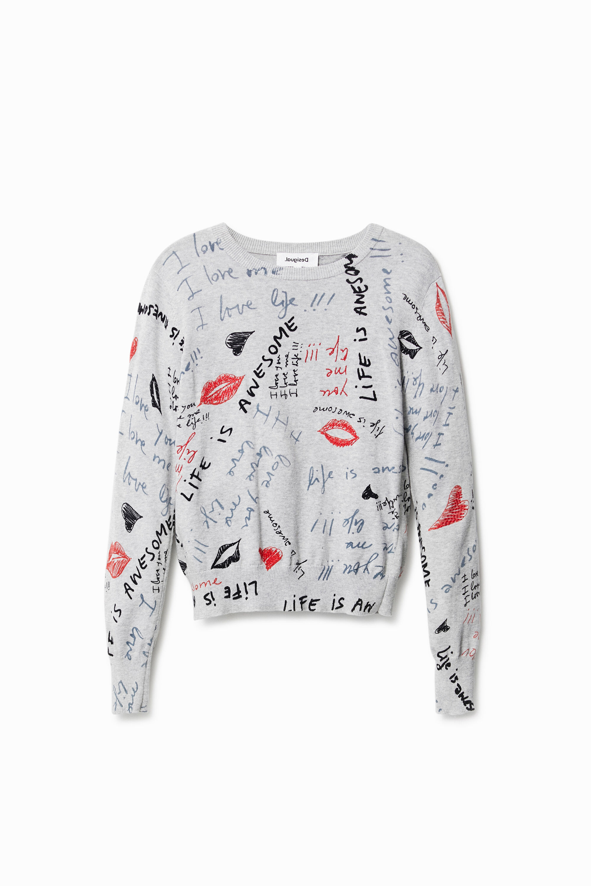 Jersey punto Life is awesome | Desigual.com