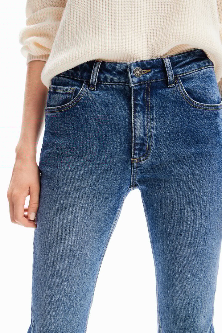 Jeans skinny push-up fiori | Desigual