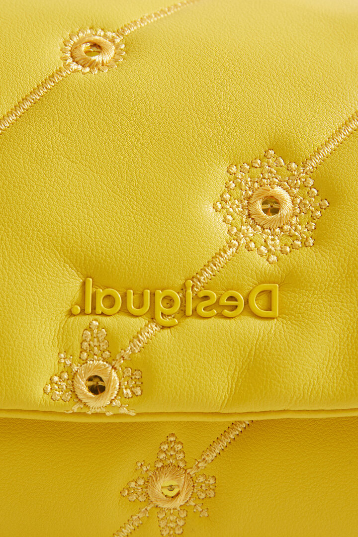 Leather effect padded sling bag | Desigual
