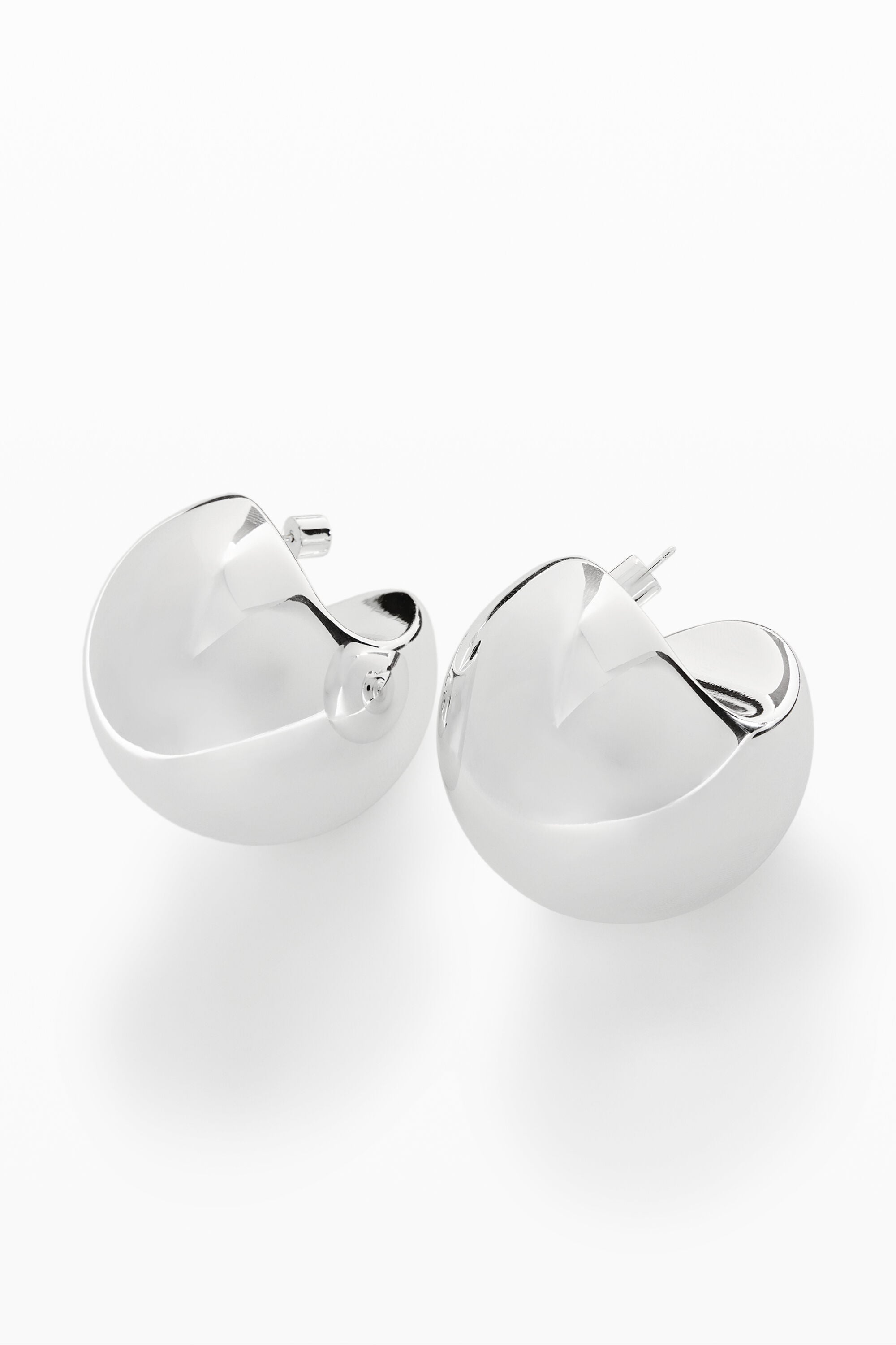 Pendientes Esfera Plateada