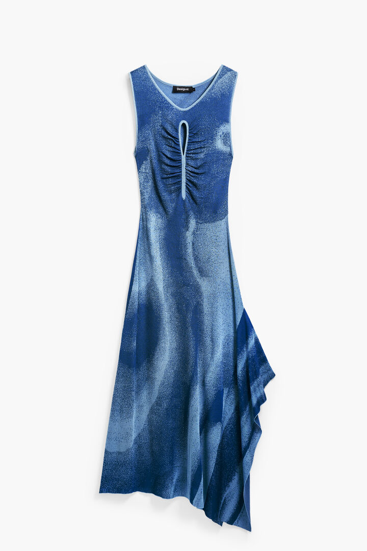 Vestido Jacquard cut-out | Desigual