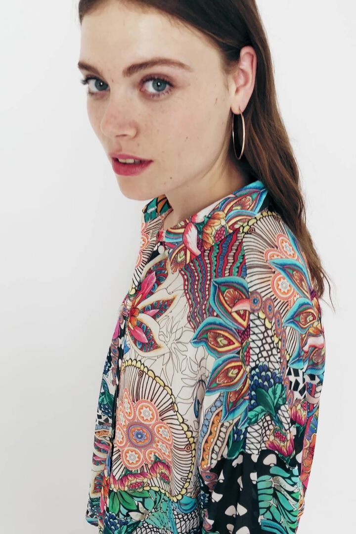 Chemise en coton imprimée | Desigual