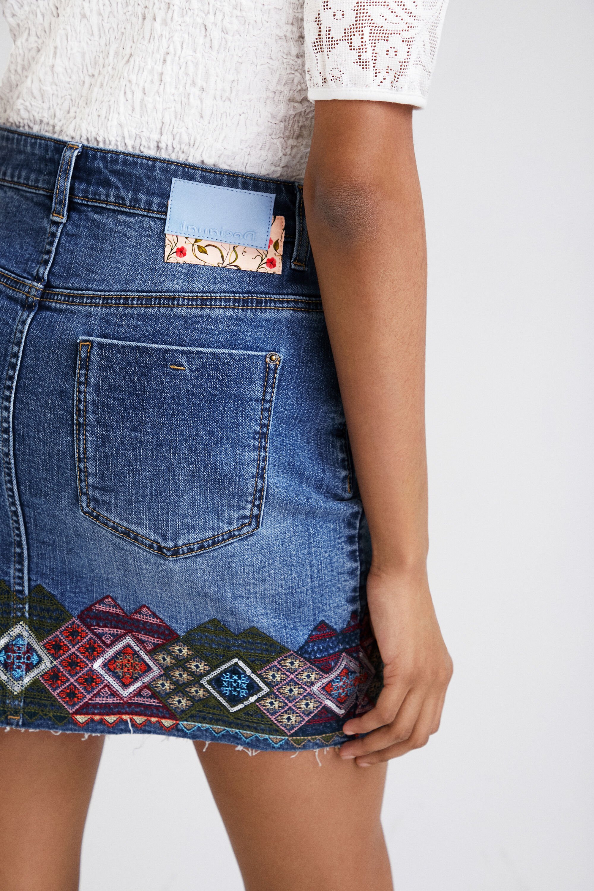 Jupe en jean desigual new arrivals