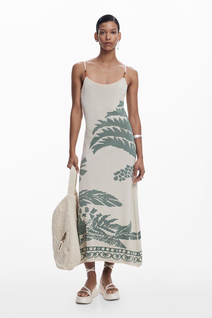 Šaty s texturou palem