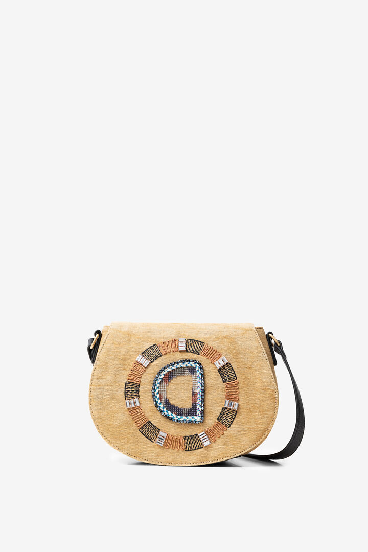 Reverse D logo embroidered sling bag | Desigual