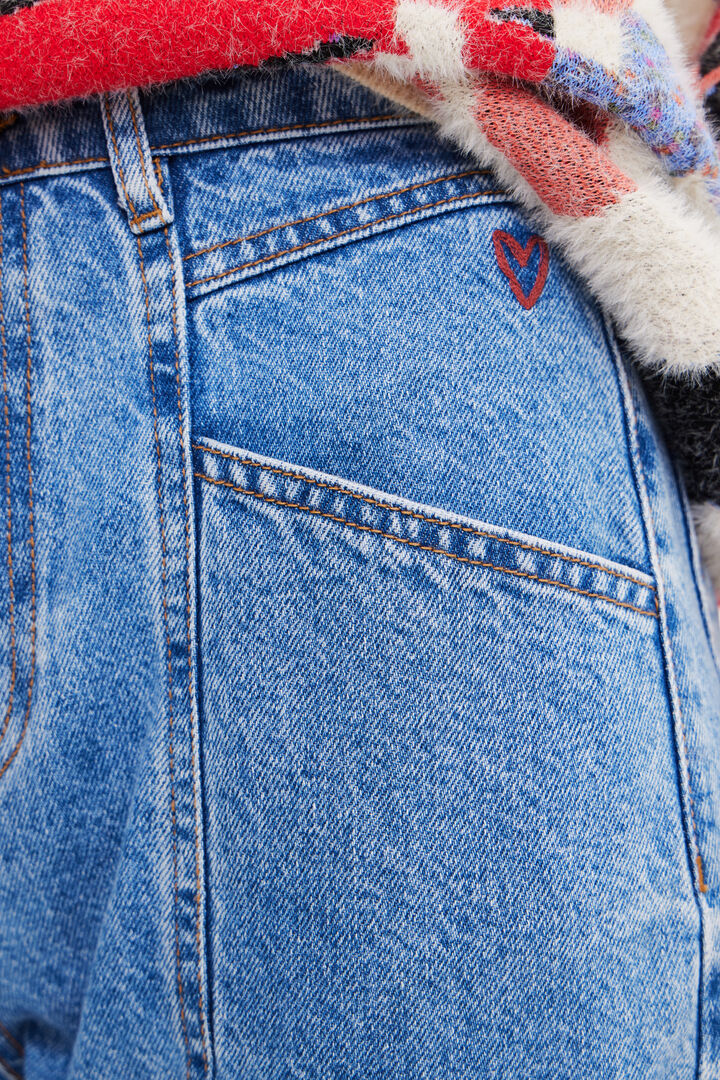 Vaqueros Mom costuras | Desigual