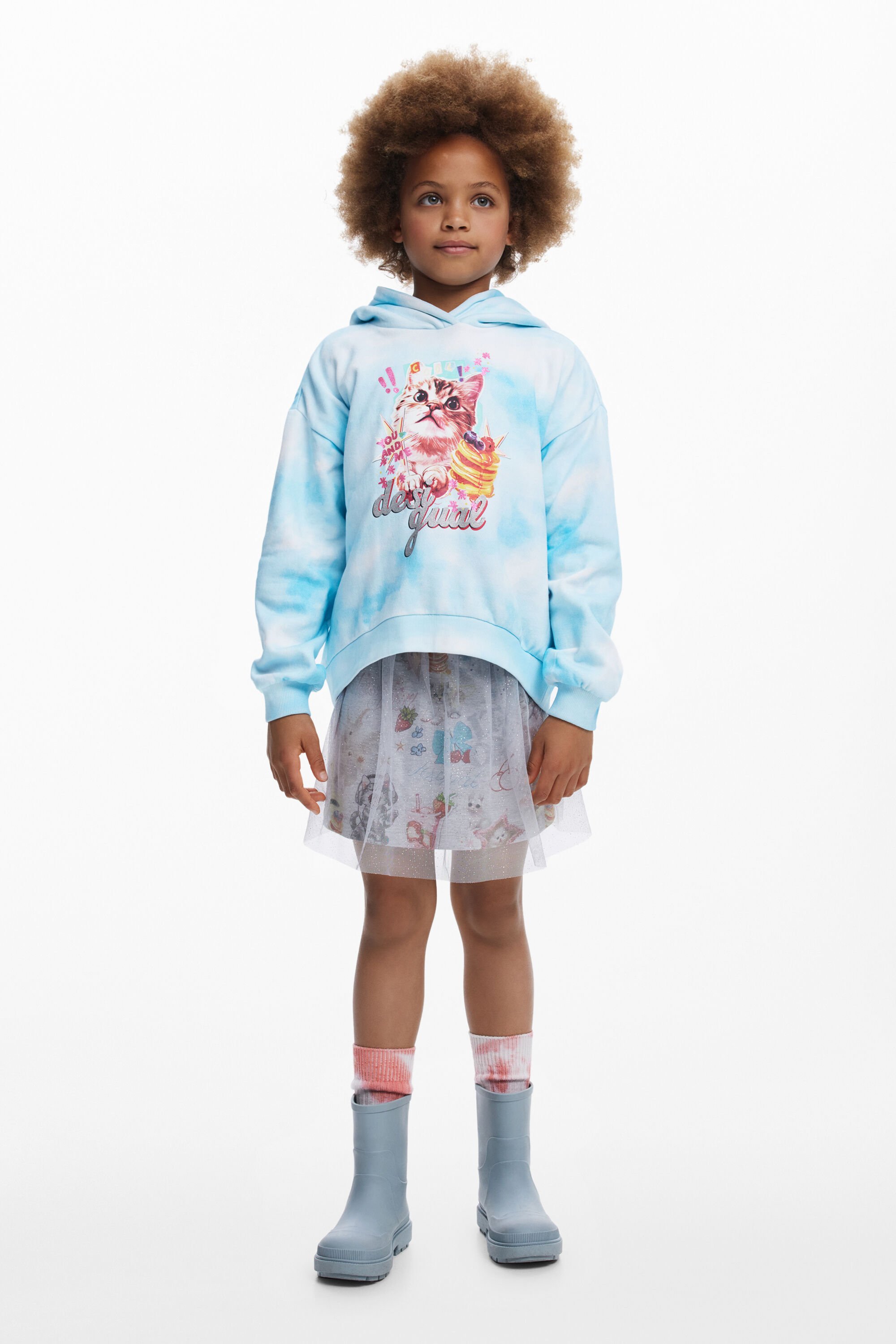 Katzensweatshirt Wolken