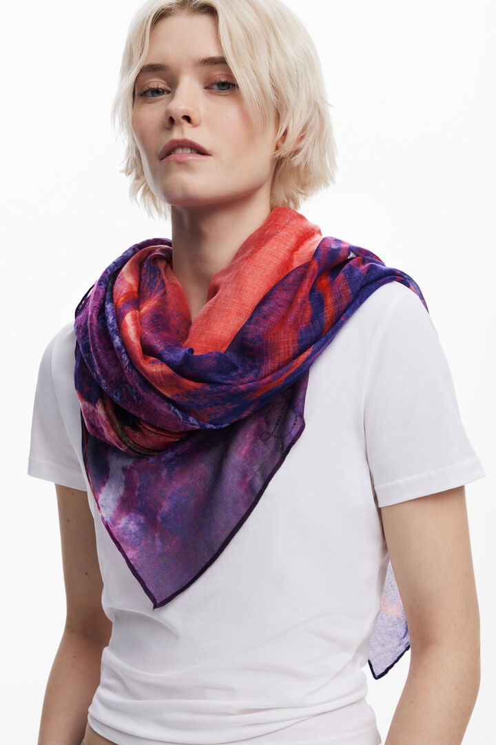 Scarf designed by Mr. Christian Lacroix | Desigual