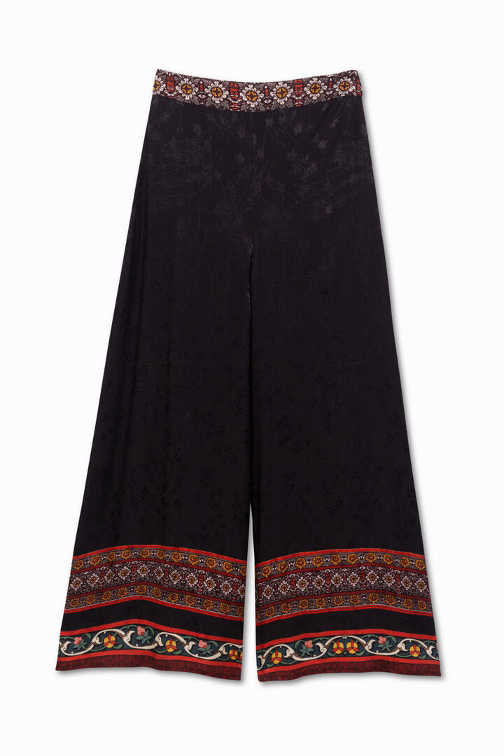 Viscose wide leg trousers | Desigual