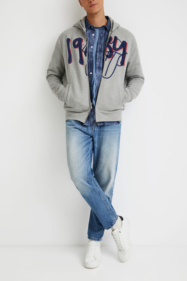 Print and embroidery hoodie | Desigual