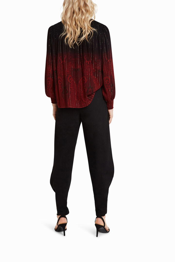 Loose paisley and Lurex blouse | Desigual