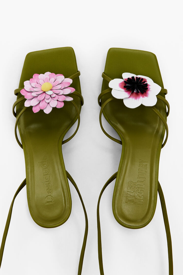 Tyler McGillivary floral heel sandal | Desigual