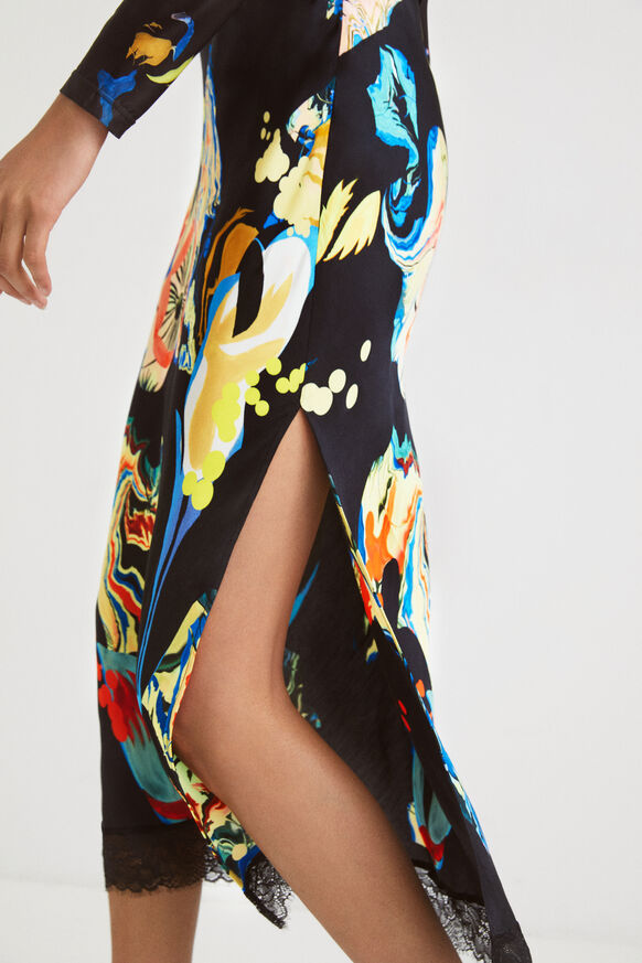 Slim midi-skirt print | Desigual
