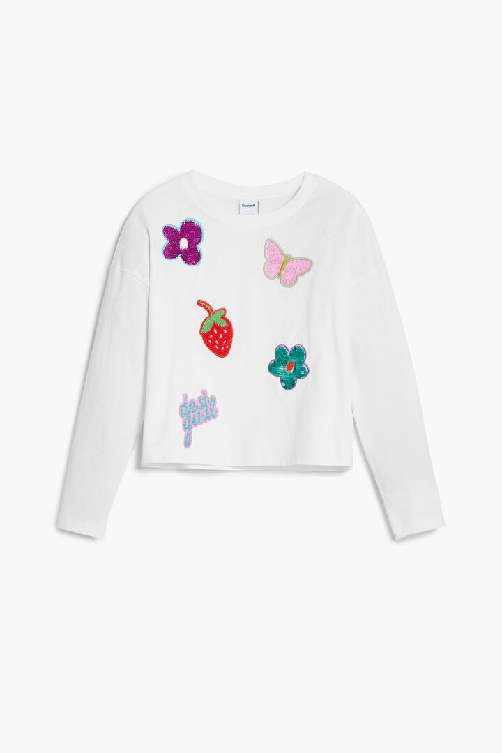 Camiseta apliques formas | Desigual