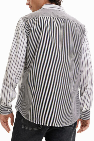 Half-and-half striped shirt | Desigual