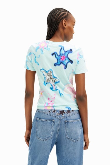 T-shirt étoiles Collina Strada | Desigual
