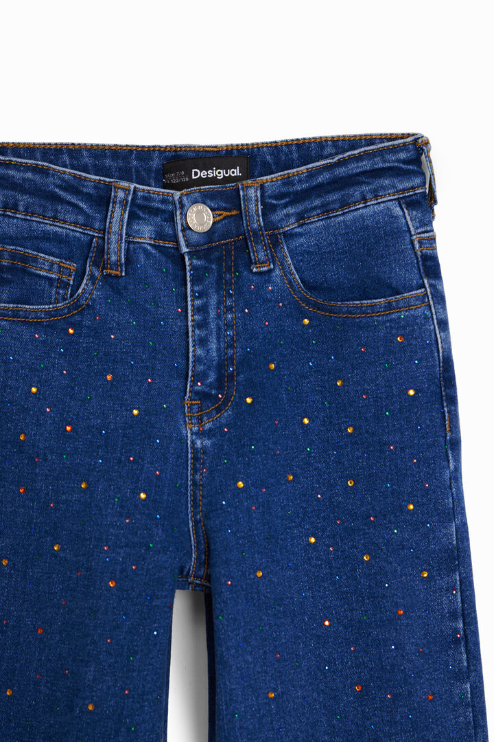 Vaqueros largos con puntos | Desigual