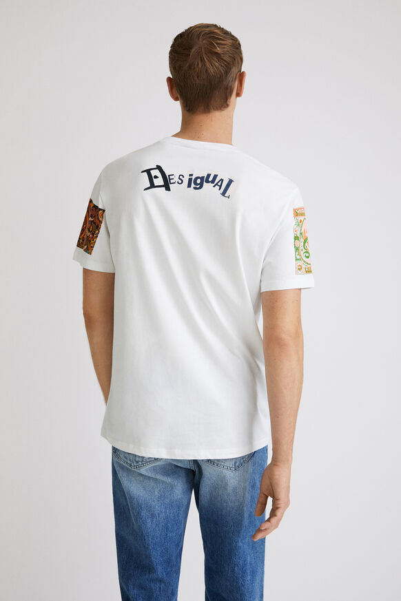 T-shirt patchwork numérique | Desigual