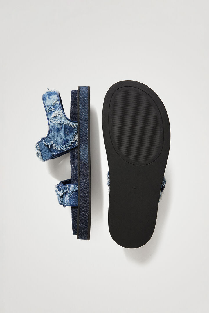 Sandales en denim avec Velcro | Desigual