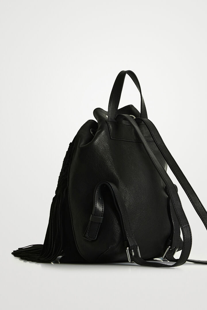 Sac à dos cuir franges | Desigual
