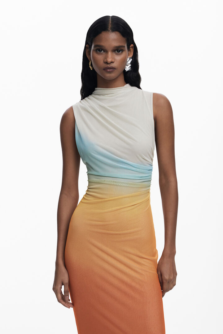 Ombre tulle dress | Desigual