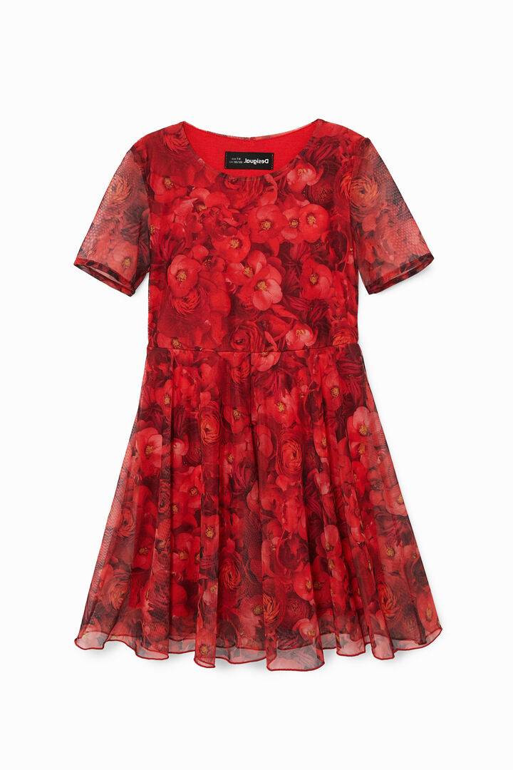 Robe coquelicots tulle | Desigual