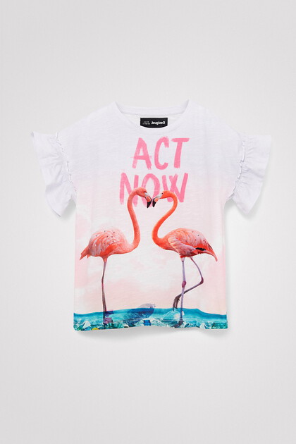 Koszulka z motywem flamingów