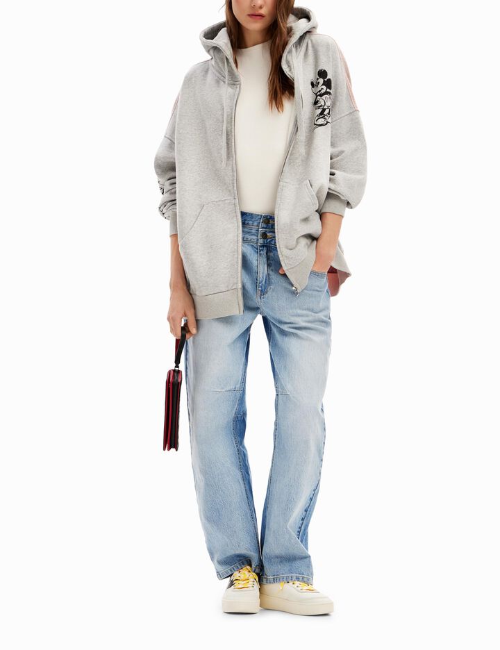 ミッキーマウスのジャカードオーバーサイズスウェット | Desigual