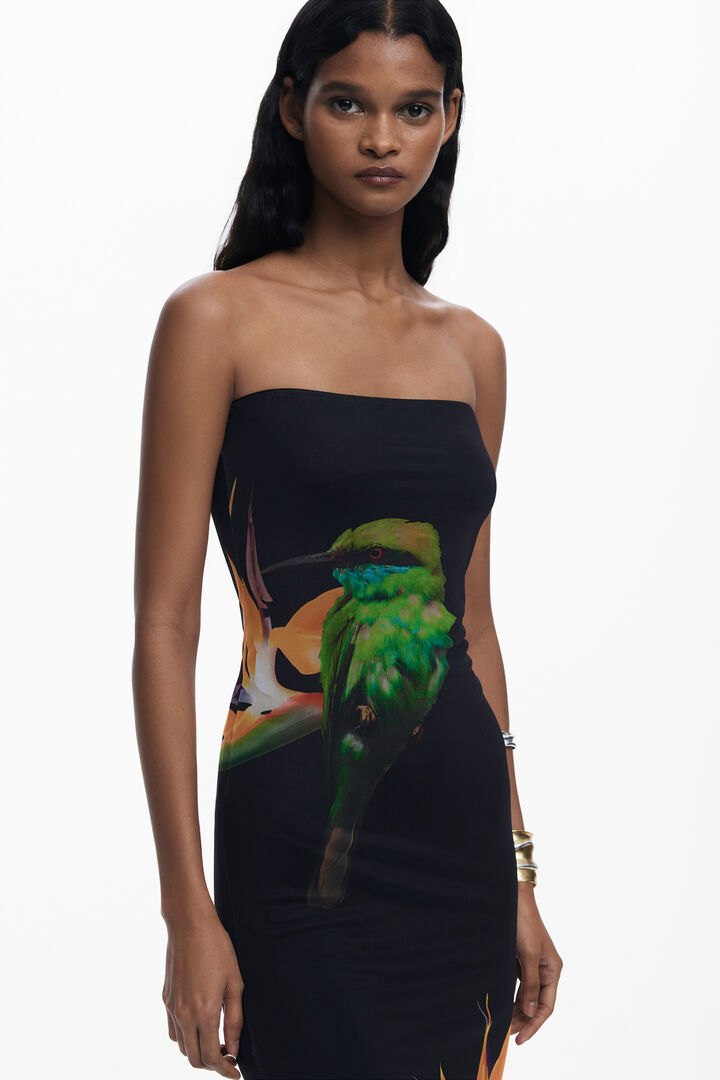 Strapless dress | Desigual