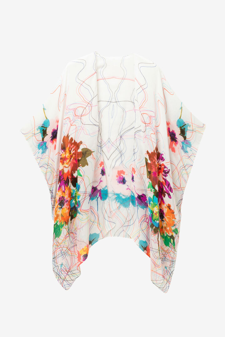Light Floral Poncho Bahamas | Desigual