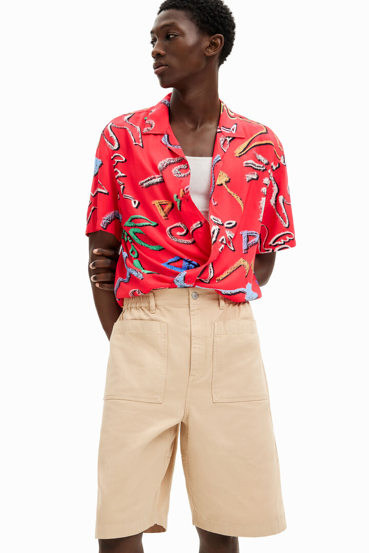 Shorts lisos bolsillos | Desigual