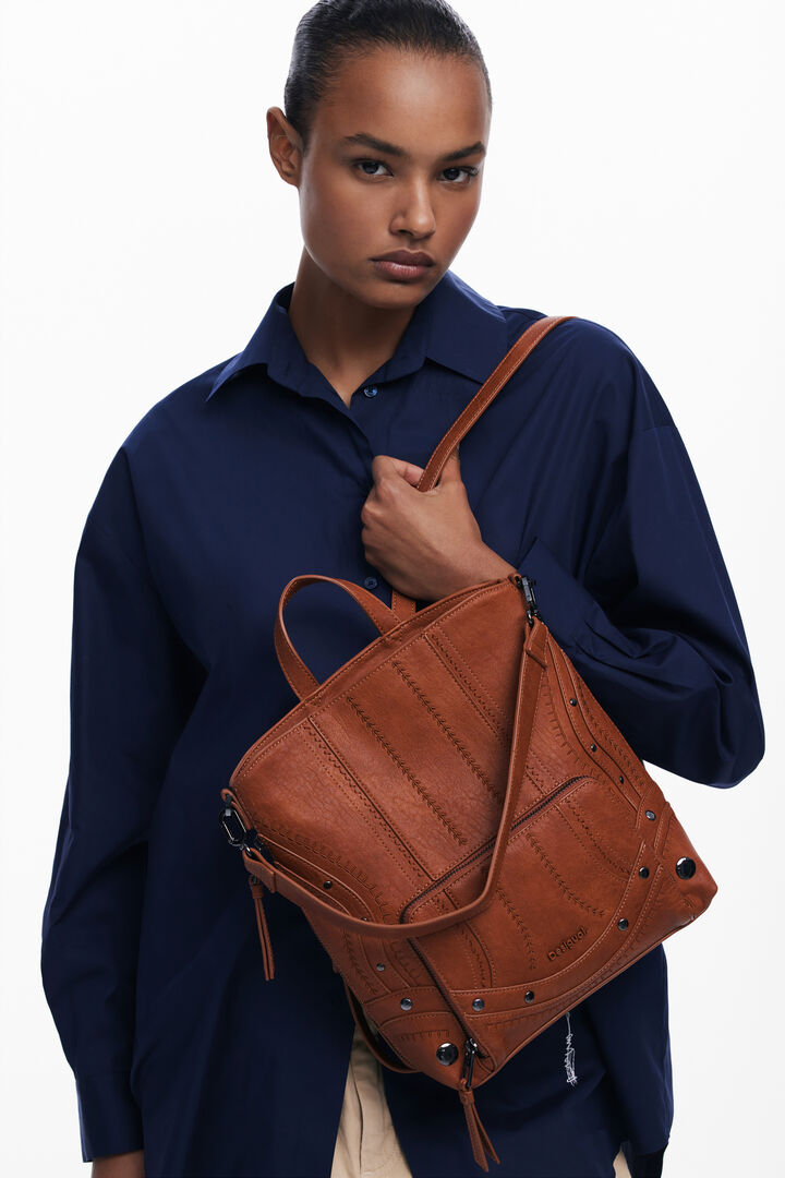 Medium embroidered backpack | Desigual